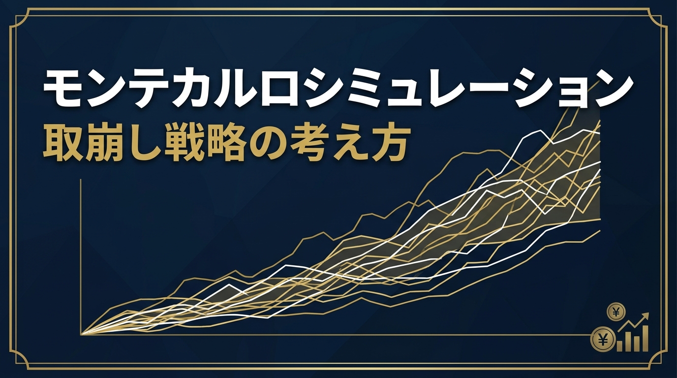 4%ルールとモンテカルロシミュレーションのイメージ